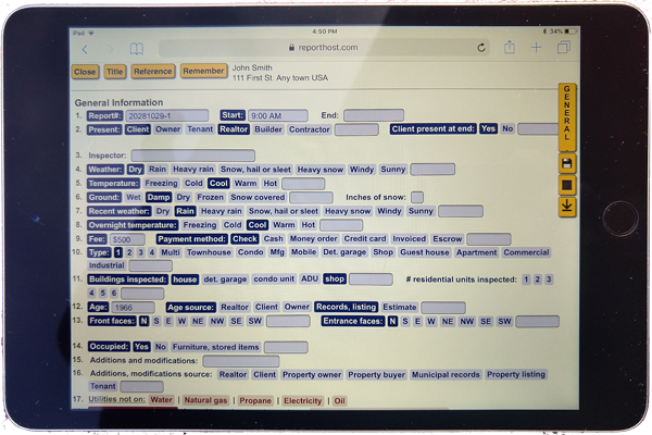 ReportHost for tablets